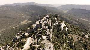 Explore the spectacular Cathar Castles such as Chateau de Peyrepertuse